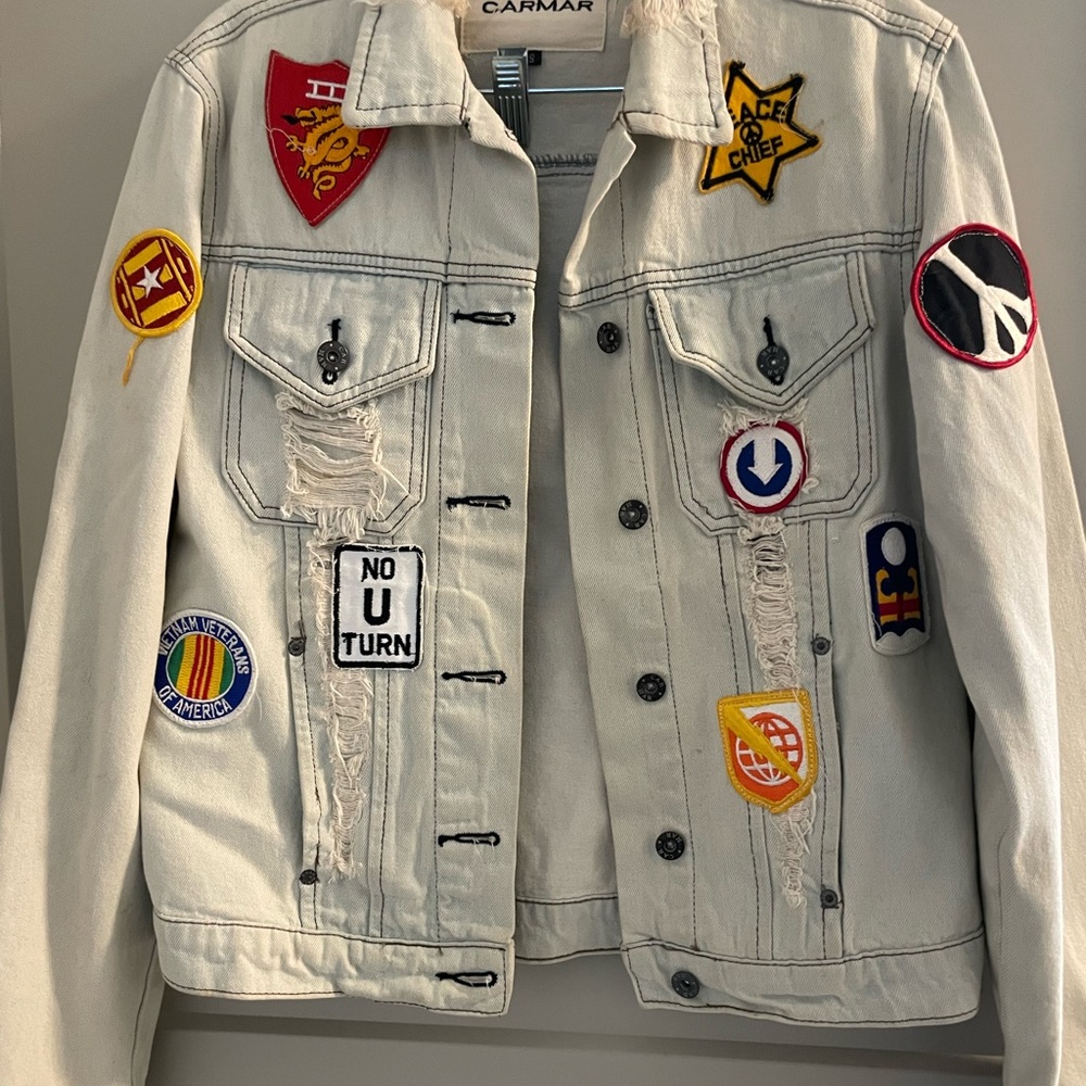 CARMAR patch denim jacket in excellent condition